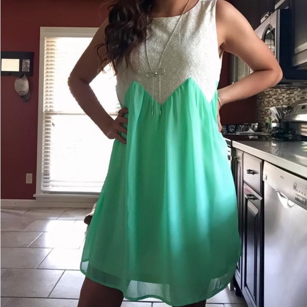 Seafoam Babydoll Dress